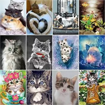 Алмазная картина, вышивка крестиком, полная дрель, мозаика, Алмазная вышивка, мозаика со стразами, подарок, домашний декор, набор для рукоделия Full Round 20x25CM