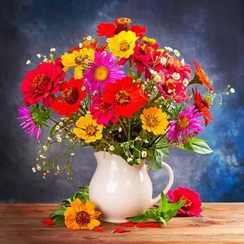 Алмазная картина, вышивка крестом, Алмазная вышивка, Алмазная мозаика, украшение для дома, красочная ромашка 30x30CM