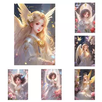 Алмазная картина вышивка крестом крылья фея девушка 5D DIY алмазная вышивка мозаика алмазная картина украшение дома Full Round 20x30CM