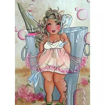 Алмазная картина, вышивка крестом, полная круглая дрель, алмазная вышивка 20X30CM