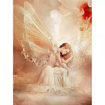 Алмазная картина, вышивка крестом, стразы, сексуальный ангел, Алмазная вышивка, мозаика, домашний декор 20X30CM