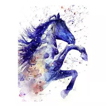 Алмазная картина вышивка крестом животное лошадь алмазная вышивка свадебное украшение 20X30CM
