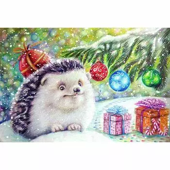 Алмазная картина, вышивка, мультяшная Рождественская вышивка крестом, полная дрель, украшение из мозаики со стразами 20X30CM