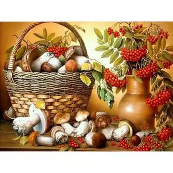 Алмазная картина Животное Лебедь Алмазная вышивка Цветы Лотоса Узор 20X30CM