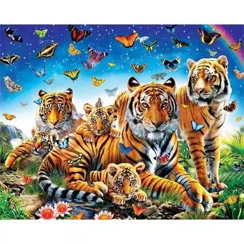 Алмазная картина животное полный дисплей алмазная вышивка распродажа набор для вышивки крестом алмазная мозаика тигр картина сделай сам подарок Full Round 20x30CM