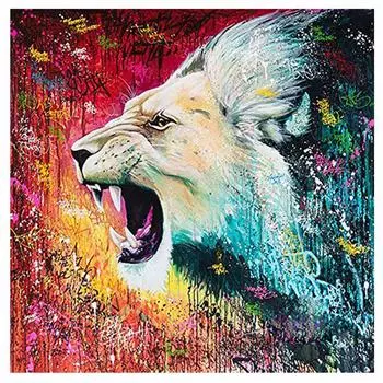 Алмазная картина животное ревущий лев 5D Diy Алмазная вышивка украшение дома картина 20X30CM