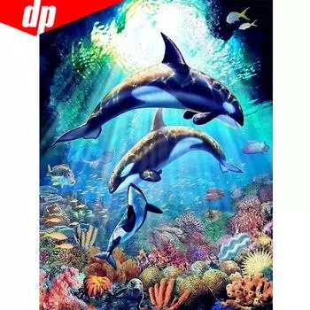 Алмазная картина Животные Наборы для вышивки крестом Алмазная вышивка Полный дисплей Украшение дома 20X30