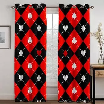 Алмазная клетка в минималистском стиле, детские шторы для окон, занавески для комнаты, большое окно, ванная комната, спальня, кухня, драпировка 100W160H(CM)40x63in&Hook