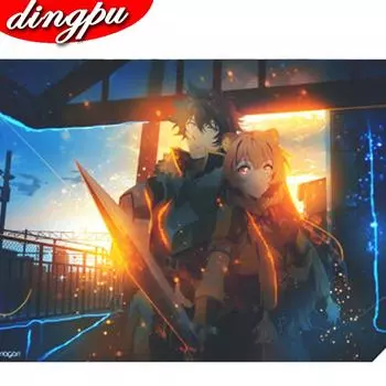 Алмазная краска, Рождественский подарок, пейзаж, зимний снег, украшение для дома, полный круглый макет, полный комплект, настенный стикер 20X30CM