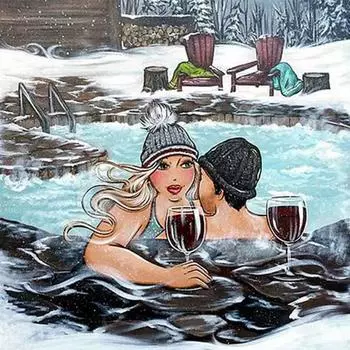 Алмазная мозаика Алмазная картина Краска с бриллиантами Полный круглый 30X30CM