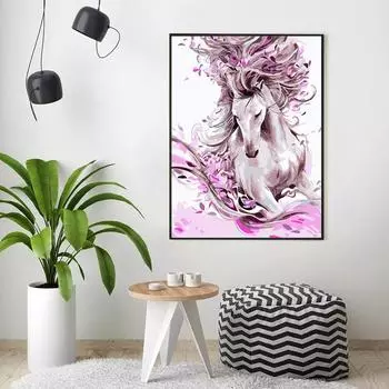 Алмазная мозаика Алмазная вышивка Хакуба Цвета Животное DIY 3D Алмазная картина Вышивка крестом 20X30CM