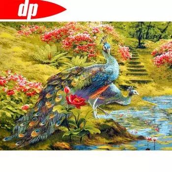 Алмазная мозаика, круглая алмазная картина, прибытие, цветок, животное, украшение для дома, стразы, фотографии 20X30CM