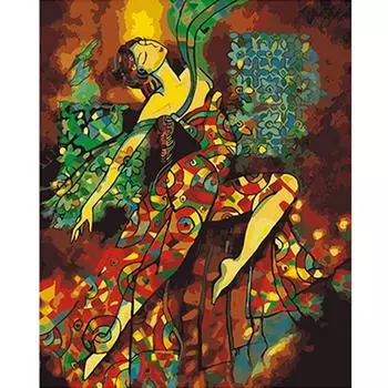 Алмазная мозаика Мультяшная женщина Изображение Стразы 5d Алмазная картина 20X30CM