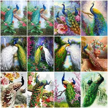 Алмазная мозаика павлин полная дрель квадратная алмазная вышивка животное рукоделие мозаика новое поступление 5D DIY искусство рукоделие Full Round 20x30CM