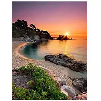 Алмазная мозаика Пейзаж 5D Алмазная картина Полная дрель Вышивка крестиком Алмазные точки Картина Мозаика 15*20cm