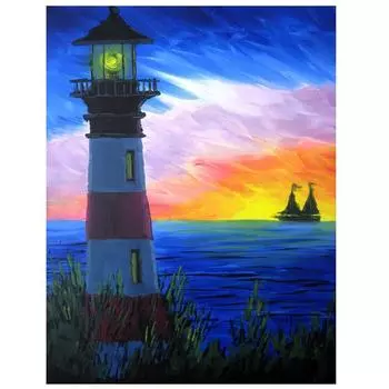 Алмазная мозаика Пейзаж Алмазная художественная мозаика Вышивка крестиком Алмазная вышивка Картина 15*20cm