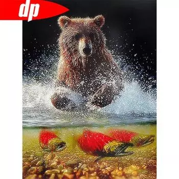 Распродажа алмазной мозаики, алмазная вышивка, картины, животные, полный круг, 5d, сделай сам, алмазное искусство, декор дома 20X30CM