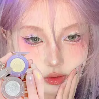 Алмазная палитра теней для век Великолепные блестящие тени для век Глянцевые блестящие хайлайтерные тени Shimmer Пастушок Ткач Девушка Макияж для глаз