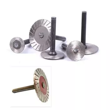 Алмазная пила с хвостовиком 6 мм, режущие лезвия, роторный инструмент для дерева, металла, камня 1(15mm)