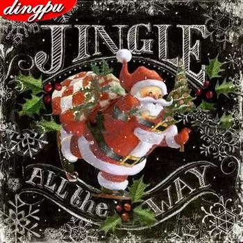 Алмазная картина ручная работа мультфильм Рождество полная квадратная вышивка 30x30CM