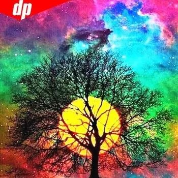 Алмазная картина, вышивка крестом, дерево, алмазная мозаика, пейзаж, алмазная вышивка, полный круг 30x30