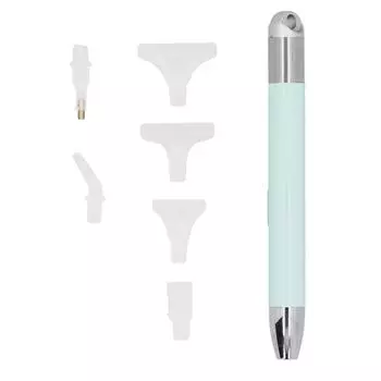 Алмазная ручка для рисования с подсветкой USB-перезаряжаемая DIY CrossStitch Craft Tools 6 шт. наконечник(Матча Грин )