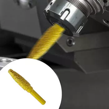 Алмазная шлифовальная головка с хвостовиком 6 мм, вращающийся инструмент, ручка-точка для резьбы по камню своими руками 10mm