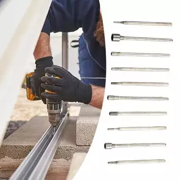 Алмазная шлифовальная головка с сердечником из карбида вольфрама, серебро 0,8-5 мм, 10 шт.