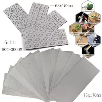 Алмазная точилка для ножей, зернистость 80-3000 #, точильный камень, точильный камень, профессиональный столярный нож, шлифовальный инструмент для кромок 1000#