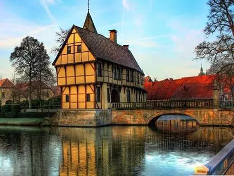 Алмазная вышивка 5D Алмазная картина Стразы Вышивка Винтаж Замок Алмазная стена Искусство Декор 20X30CM