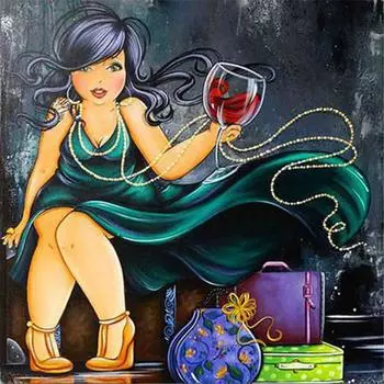 Алмазная вышивка 5D Алмазная картина Вышивка крестом Алмазное украшение Круглые картины для сверления 30X30CM