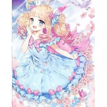 Алмазная вышивка 5D DIY Алмазная картина Полный круглый цветок Подарок Домашний декор Мозаика Искусство Ремесло Стразы 20X30CM