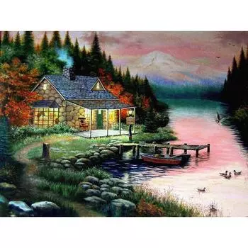Алмазная вышивка 5D DIY Алмазная картина Вышивка с бриллиантами Вышивка крестиком 20X30CM