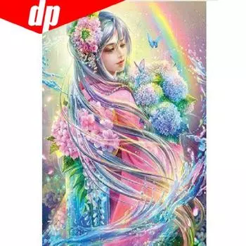 Алмазная вышивка 5D DIY Алмазная картина Вышивка крестиком Изображение ResiN Полный круглый бриллиант 20X30