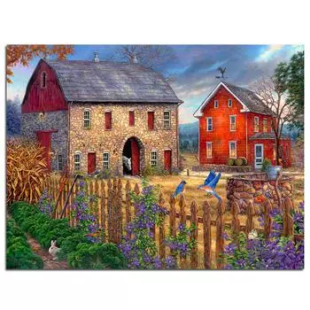 Алмазная вышивка 5D DIY Алмазная картина Вышивка крестом Полная круглая алмазная мозаика 20X30CM