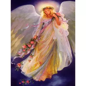 Алмазная вышивка Ангел-хранитель 5D DIY Алмазная картина Полная алмазная мозаика Фотографии Домашний декор 20X30CM