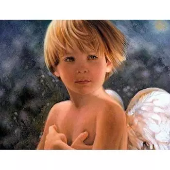 Алмазная вышивка Ангел-хранитель 5D DIY Алмазная картина Полная алмазная мозаика Фотографии Домашний декор 20X30CM