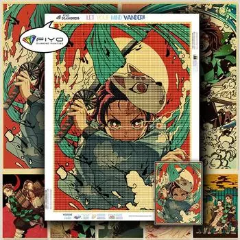 Алмазная вышивка аниме постер Алмазная картина бумага винтажная Алмазная мозаика вышивка крестом домашний декор