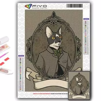 Алмазная вышивка антропоморфные милые животные 5D DIY Алмазная картина вышивка крестом горный хрусталь Full Round 20X30CM
