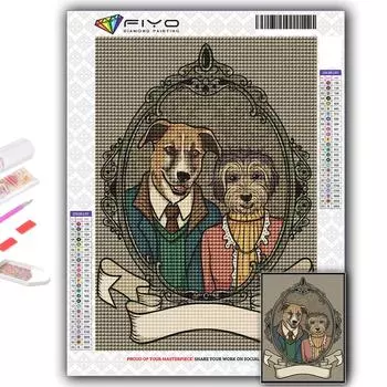 Алмазная вышивка антропоморфные милые животные 5D DIY Алмазная картина вышивка крестом горный хрусталь Full Round 20X30CM