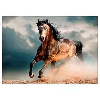 Алмазная вышивка Бегущий конь 5D Алмазная картина Мозаика Картина Ручная работа Домашний декор 20X30CM