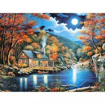 Алмазная вышивка белым мелом, алмазная вышивка крестиком, кристалл, полные алмазные наборы, незавершенная красивая 20X30CM