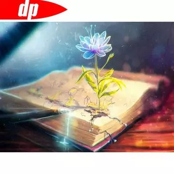Алмазная вышивка цветок 5d сделай сам алмазная картина книга алмазные растения стразы картинки домашний декор 20X30CM