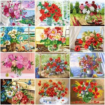 Алмазная вышивка цветок мака картина стразами картина пион мозаика вышивка крестом новое поступление подарок ручной работы Full Round 20x30CM