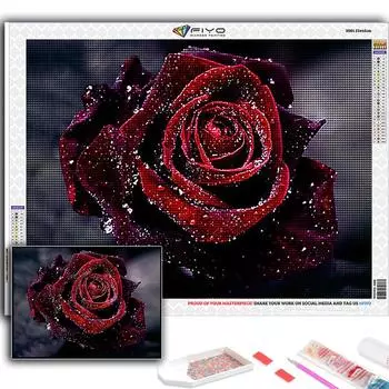 Алмазная вышивка цветок растение в горшке 5D DIY Алмазная картина вышивка крестом горный хрусталь Full Round 20X30CM