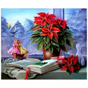 Алмазная вышивка Девушка 5D Алмазная картина 20X30CM