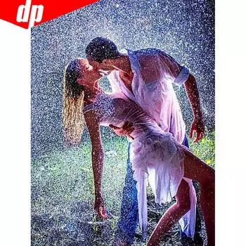 Алмазная вышивка Девушка Стразы Картины Алмазная мозаика Продажа Пара Алмазная картина 20X30