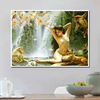 Алмазная вышивка Diy Алмазная картина Мозаика Диамантная картина Вышивка крестиком Картинки 20X30CM