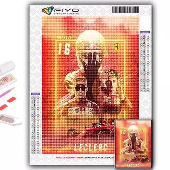 Алмазная вышивка F1 Гонщик 5D DIY Алмазная картина Вышивка крестом Горный хрусталь Full Round 20X30CM