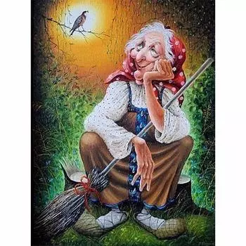 Алмазная вышивка Forest Witchfull 5d Diy Алмазная картина Вышивка крестом Смола Квадратный бриллиант 20X30CM